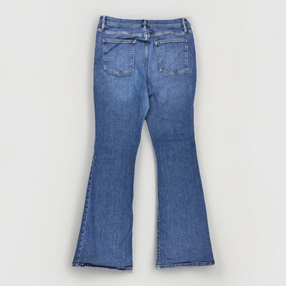 Frame Jeans Women's 32 Le High Flare Medium Wash Stretch Retro Boho Festival - Picture 10 of 13